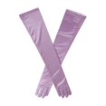 thumbnail image 1 of Kayso 30104LV Elbow Length Lavender Satin Gloves, 1 of 1