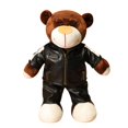 thumbnail image 4 of Oso de peluche creativo para motocicleta, oso de peluche con casco, chaqueta, ropa, muñecas de peluche, almohada suave, regalo para niños, 4 of 4