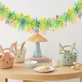 thumbnail image 4 of Zhourta Easter Tinsel Garland 6.56FT Colorful Fringe Garlands Easter Hanging Easter Egg Garland for Supply Decoration for Holiday Door Indoor Outdoor Mantel Window Easter Party, 4 of 6