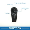 thumbnail image 3 of Interruptor de faros Unique Bargains No.20466304 Interruptor de control de luz de niebla para Volvo FH FM Plástico Negro, 3 of 6