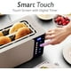 thumbnail image 2 of Elite Gourmet ECT5924D SmartToast - tostador digital de ranura larga de 4 rebanadas, ranuras de 1.5 pulgadas de ancho para panes gruesos y función de bagel, visualización táctil LED, temporizador de, 2 of 5