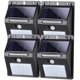 thumbnail image 1 of Lámpara solar para exterior, luz solar LED con sensor de movimiento, para decoración de paredes de jardín, iluminación solar inalámbrica, resistente al agua IP65, 5 piezas, 1 of 5