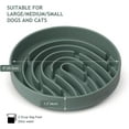 thumbnail image 4 of Large Silicone Slow Feeder Dog Bowls, Interactive Puzzle Toy for Pets Food Training, Keeps Dogs Busy, Prevents Puppy Overeating (Dark Green, Large: 3.2Cup), 4 of 4