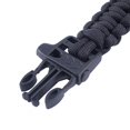 thumbnail image 1 of Pulsera de silbato Ticfox de Paracord de emergencia autoahorrable negra 550 libras, 1 of 11