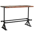 thumbnail image 6 of vidaXL Bar Table Kitchen Table Bistro Table Solid Reclaimed Wood Multicolor, 6 of 28