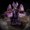 Purple, variant on Light-Up Resin Skeleton Figurine Trinket Shelf, Spooky Creepy Tthanksgiving Table Centerpieces with Warm LED, 7.1in Tall Resin Tthanksgiving Decor on Glowing Lantern Pumpkin