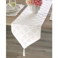 thumbnail image 2 of Lenox Laurel Leaf Reversible Table Runner, White - 14"W x 90"L, 2 of 3