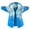 Blue, variant on Boys Windbreaker Jacket With Hood Outdoor Printed Raincoat for Kids Youth Winter Warm Lined Coat - Blue