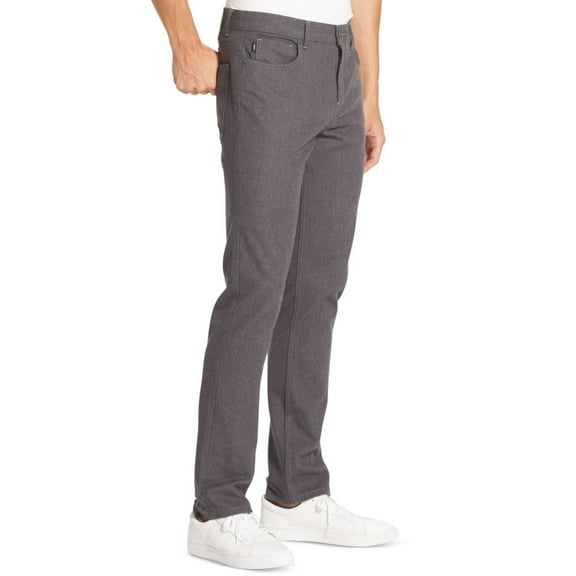DKNY Men’s Textured Pants, Saadle, 40X30