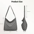 thumbnail image 4 of Women's Casual Plaid Everyday Purse - Fashionable Spacious Travel Tote with Dedicated Compartments, 4 of 5