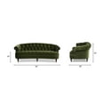 thumbnail image 6 of Jennifer Taylor Home La Rosa 84" Victorian Chesterfield Living Room Tufted Sofa Couch, Olive Green, 6 of 9
