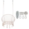 thumbnail image 1 of Mistaha Hammock Chair Macrame Swing with Hardware Accessories Kit Cotton Rope Swing Mesh Swing Max, 1 of 8