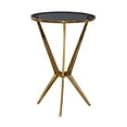 thumbnail image 6 of DecMode 16" x 24" Gold Aluminum Accent Table with Shaded Glass Top, 1-Piece, 6 of 11