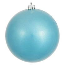 Vickerman 6" Turquoise Candy Ball Ornament, 4 per Bag