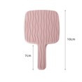 thumbnail image 1 of Espejo de maquillaje de belleza, espejo de un solo lado, espejo portátil con pintura UV, espejo de mano con galvanoplastia, 1 of 6