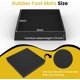 thumbnail image 3 of Paquete de 4 ruedas de goma cuadradas negras de 7,6 x 7,6 cm para muebles con agarre antideslizante. Almohadillas antideslizantes NOGIS para muebles y protectores de suelo para suelos de madera y, 3 of 7