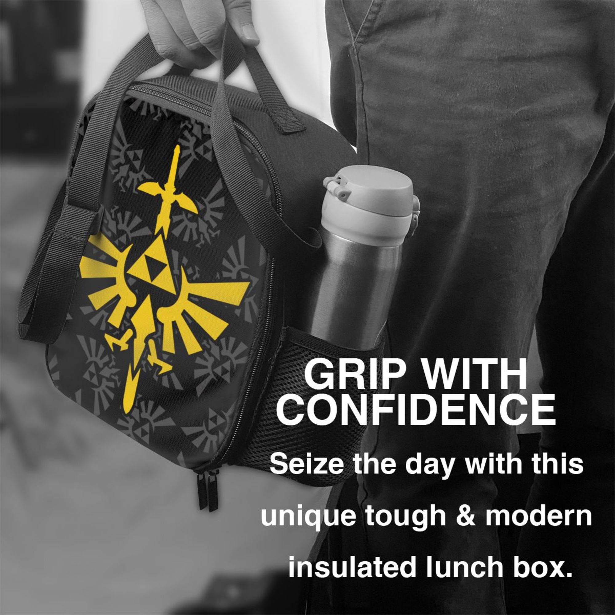 The Legend of Zelda Lunch Bag Lunch Box Lightweight Durable Lunch Tote Bag Portable Reusable Lunch Box Tote for Work Sport Picnic Camping