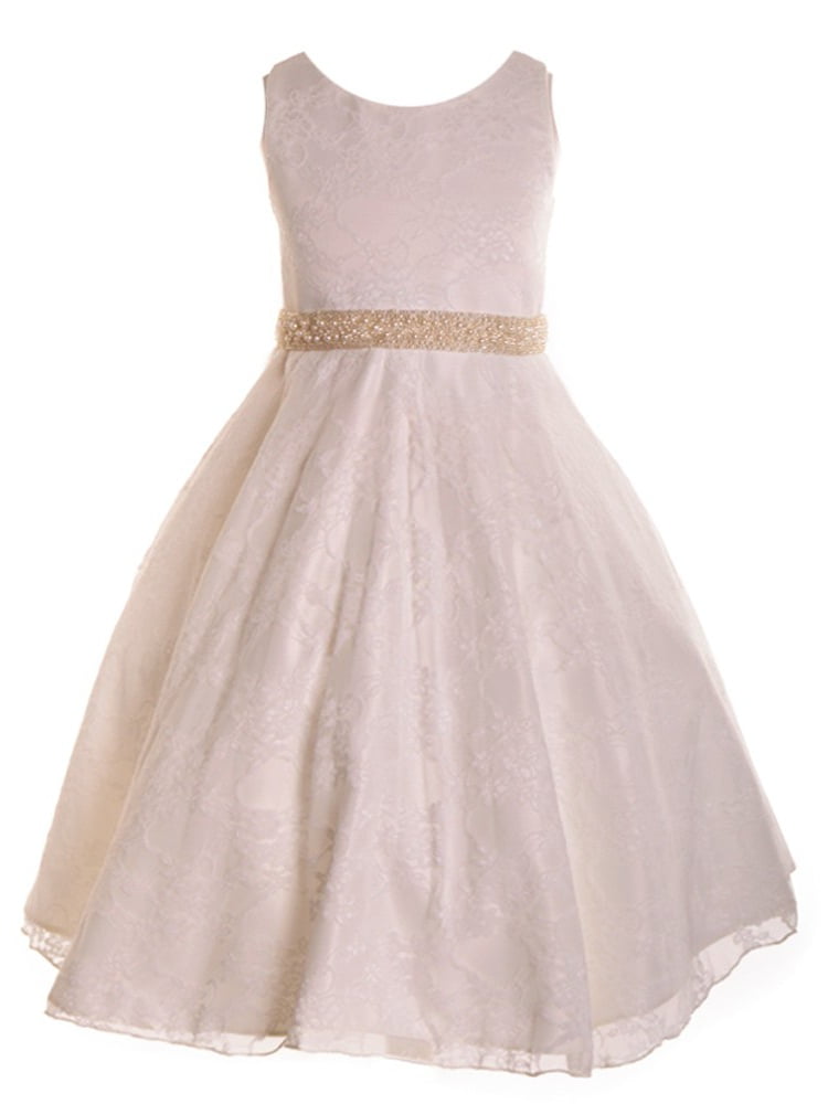 walmart ivory flower girl dresses