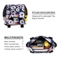 thumbnail image 5 of CHOYURME CHONYURM Women Floral Tote Bags Large Shoulder Bag Fashion Handbag with Zipper Closure for Gym Hiking Picnic Travel Beach, 5 of 7