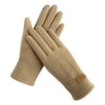 thumbnail image 3 of Women's Autumn Winter Thin Touchscreen Gloves Cycling Drive Elegant Letter Windproof, 3 of 4