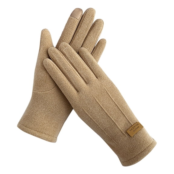 OJJCXA Womens Mens Gloves for Women Men Letter Mark Windproof Thin Touchscreen Friendly Cycling Driving Autumn Winter Gloves