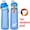 Frosted blue, variant on 1pc Air Water Bottle With 1pc Random Flavor Pods Portable Transparent With Straw Leak Proof for Outdoor Sports Fitness Gym