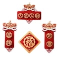 thumbnail image 1 of GUOOL Nouvel An Chinois Couplets de Printemps Non Tissés Flexibles Couleur Rouge F, 1 of 9