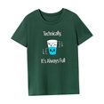thumbnail image 4 of Camiseta para Mujer Fernando Ropa Deportiva de Verano Básica Cuello Redondo S, 4 of 7