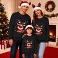 thumbnail image 5 of Jkety Family Christmas Shirts Family Matching Christmas T Shirts Soft Deer Head Print Long Sleeve Crewneck Tops for Family Cozy Set Black,5-6 Years, 5 of 6