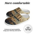 thumbnail image 6 of Balery Vintage Nautical Lighthouse Pattern Women's Fuzzy Memory Foam Slippers Fluffy Winter House Shoes Indoor and Outdoor-40/41, 6 of 7