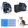 thumbnail image 2 of A Expandable Pet Carrier Backpack for Cats, Dogs and Small Animals, Portable Pet Travel Carrier, Super Ventilated Design, Airline Approved, Ideal for Traveling/Hiking/Camping, 2 of 7