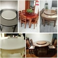 thumbnail image 2 of MKEING 24" 28" 32" 36" 40" 44" 48" Solid Wood Rotating Tray Dining Table Lazy Susan Turntable Large Round Serving Tray For Home Kitchen (Color : Dark Brown, Size : 32"(80cm)), 2 of 6