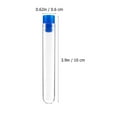 50pcs Test Tubes Disposable Test Tubes with Blue Caps Laboratory Equipment