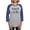 Heather/Blue, variant on CafePress - One By One The Raccoons Long Sleeve T Shirt - Womens Baseball Tee