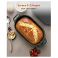 thumbnail image 2 of Enameled Cast Iron Dutch Oven, 3.5 Quart with Lid, Heavy Duty Cookware, Oven & Induction Compatible, for Stews, Roasting, Baking, Black, 2 of 6