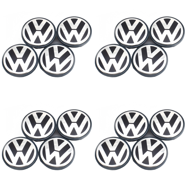 4 Uds Tapacubos Genuinos Cromados Y 70MM para Beetle Passat