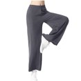 thumbnail image 5 of FAIWAD Women's Wide Leg Comfy Pants Elastic High Waisted Loose Lounge Lightweight Flowy Palazzo Pants, 5 of 7