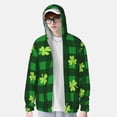 thumbnail image 4 of Kll Happy St. Patrick'S Day5 Print Men'S Women’s Upf 50+ Sun Protection Outdoor Hoodie Jacket Long Sleeve Fishing Hiking Performance Shirt- 3x-Large, 4 of 8