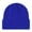 Blue, variant on Cotton Double Layer Knit Daily Cuffed Beanie Hat Knit Warm Thick Acrylic Winter Hats for Girls, Slouchy Beanies Cuffed Skull Cap Warm Ski Hat