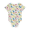 thumbnail image 2 of Daiia Cute Dinosaur Printed Unisex-Baby Short Sleeve Onesies Bodysuits Baby Climbing Clothes Soft and Comfortable Romper with Expandable Shoulder Design-9M, 2 of 8