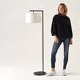 thumbnail image 4 of Brightech Montage Abat-Jour Tambour Moderne sur Pied LED Intelligent, Noir, 4 of 7