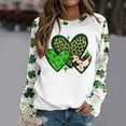 thumbnail image 2 of Aoochasliy Pullover for Women Clothes Ladies St. Patrick's Day Casual Printed Loose Long Sleeve Blouse Round Neck Casual Tops Sweatershirt, 2 of 5