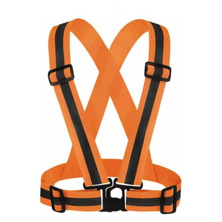 

Leadrop Adjustable Safety Security High Visibility Reflective Vest Elastic Strap Jacket