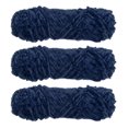 thumbnail image 1 of Unique Bargains Chenille Polyester Navy Blue Yarn, 3 Skeins, 1 of 7