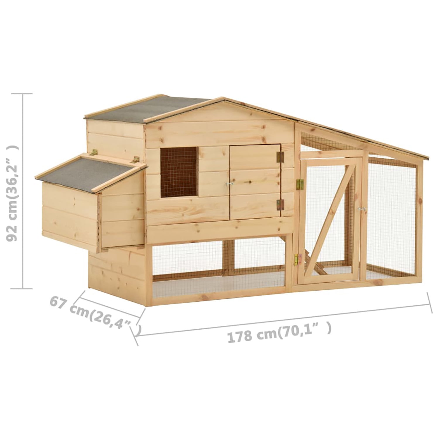 Pefilos 76" Outdoor Cat House for Large, Wood Kitty Catio Enclosure Cat Cage Condo Indoor with Platforms, Gray Pefilos 76" Outdoor Cat House for Large, Wood Kitty Catio Enclosure Cat Cage Condo Indoor with Platforms, Gray