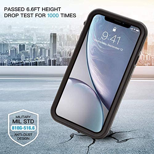iPhone XR Waterproof Case, Hertekdo IP68 Waterproof Case for iPhone XR