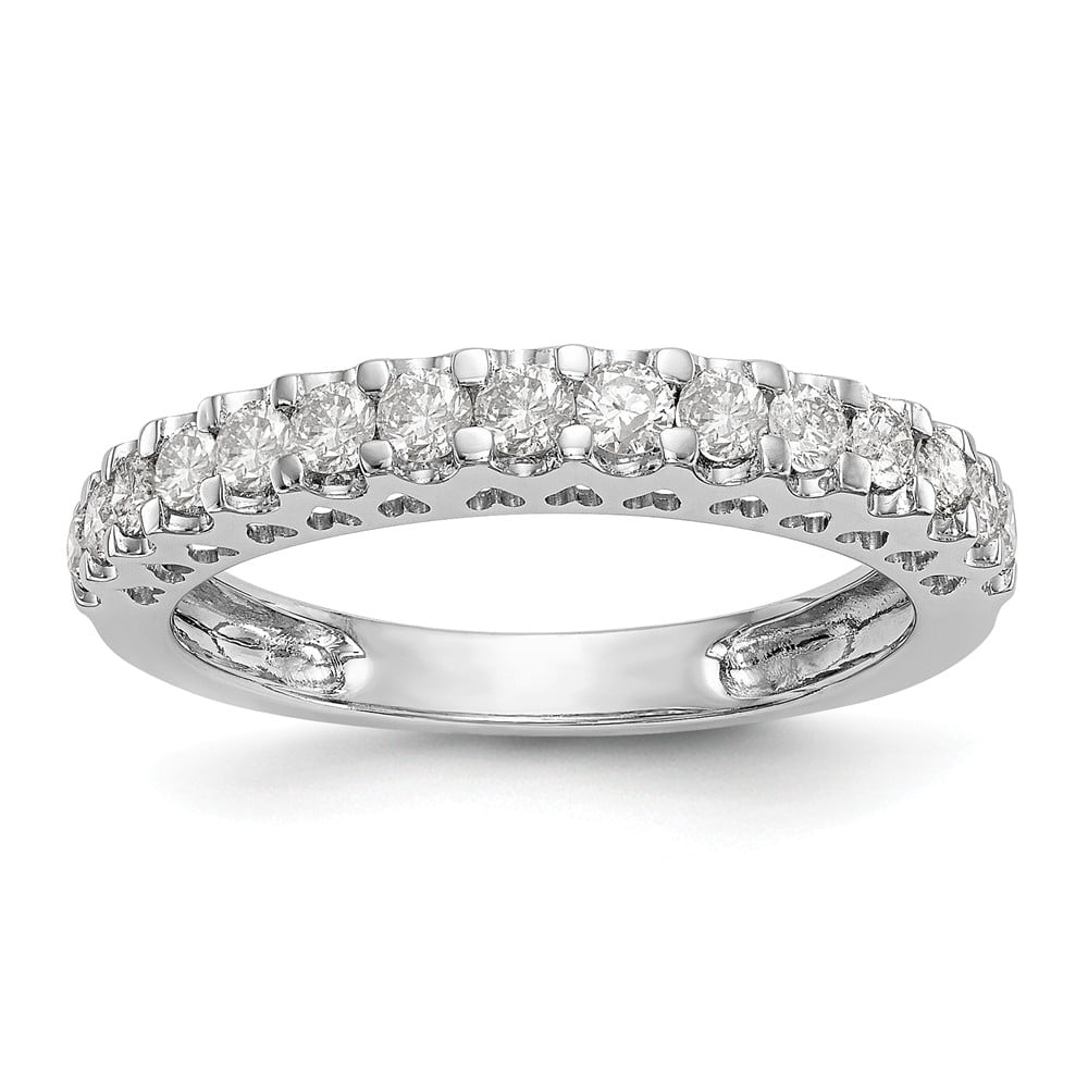 Diamond2Deal - 14k White Gold Round Cut Lab Created Diamond Eternity