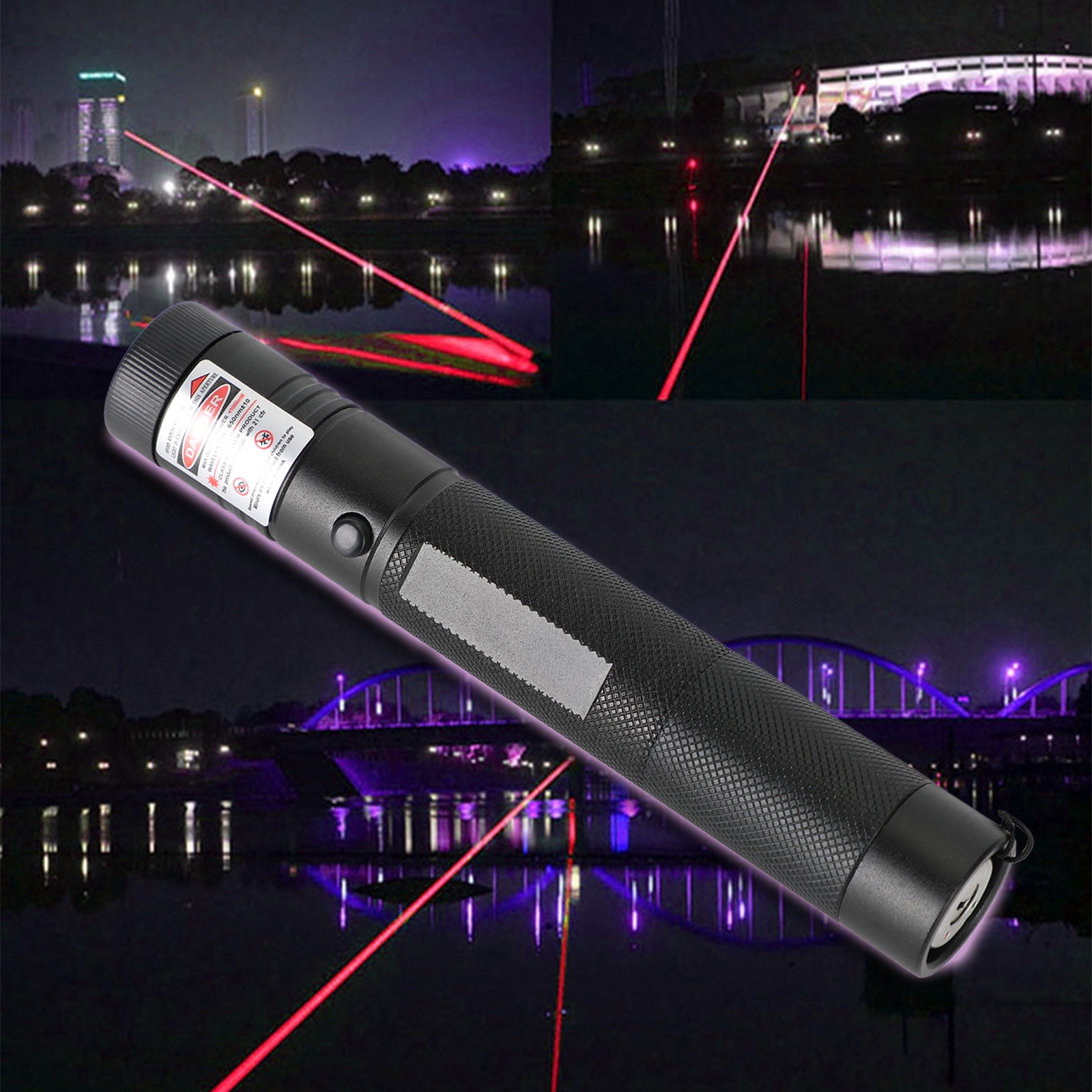200Miles Red Laser Pointer Pen Visible Beam 18650 Light Lazer Lamp 650nm