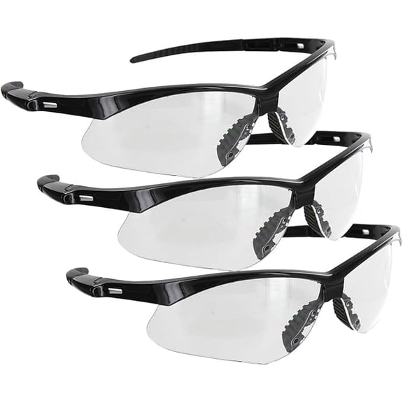 Rugged Blue Mojave Safety Glasses - Clear Lens - 3PK