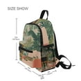 thumbnail image 3 of FORMRS School Backpack with Front Zippered Pocket 12" Student Travel Daypack, Pink and Green Cat, 3 of 6